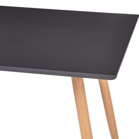 vidaXL Matbord grÃ¥ och ek 120x60x74 cm MDF