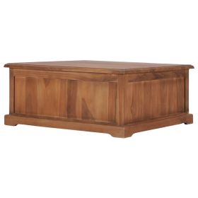vidaXL Mesa de centro 68x68x30 cm madeira de teca maciÃ§a